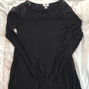Black lace top